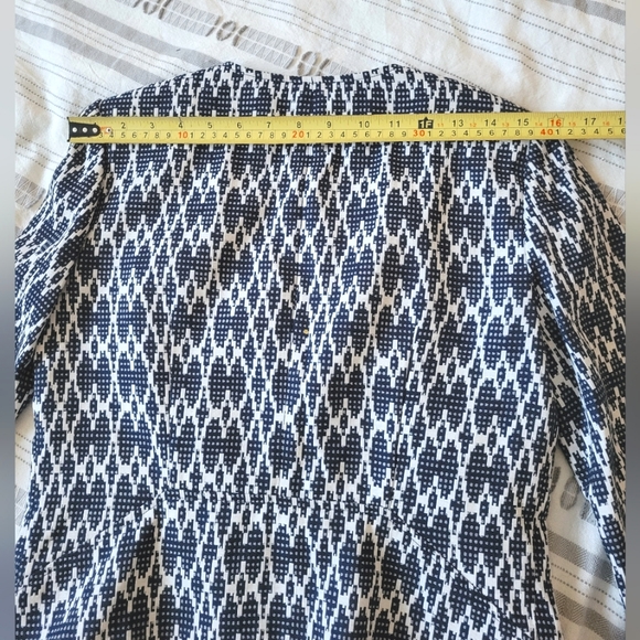 EUC J. Crew Geometric Zip Blazer - Picture 5 of 7